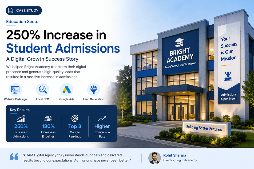 250% Increase in Student Admissions
